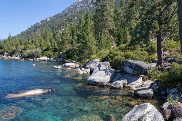Lake Tahoe Ist Ein Alpiner Süßwassersee Der Sierra Nevada — Stockfoto