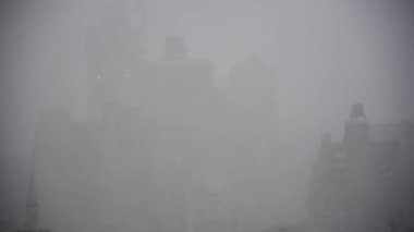 Bir daire Manhattan'dan kar