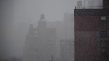 Bir daire Manhattan'dan kar