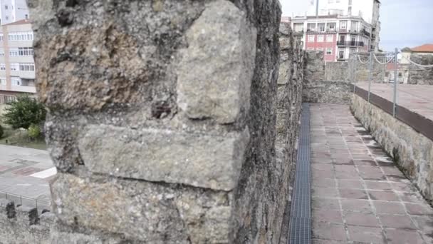 Стены Города Пласенсия Испания — стоковое видео