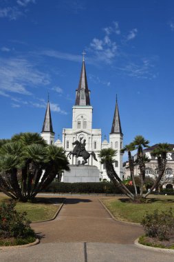 Jackson Square New Orleans (ABD) Ulusal tarihi dönüm noktası 1960 yılından bu yana olduğunu.