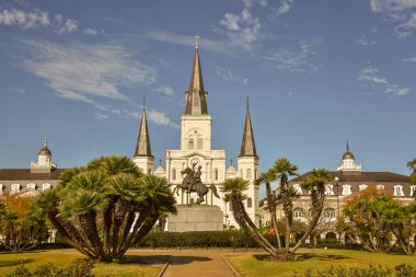 Jackson Square New Orleans (ABD) Ulusal tarihi dönüm noktası 1960 yılından bu yana olduğunu.
