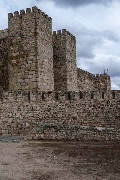 Château Trujillo Espagne Situé Sommet Une Colline — Photo