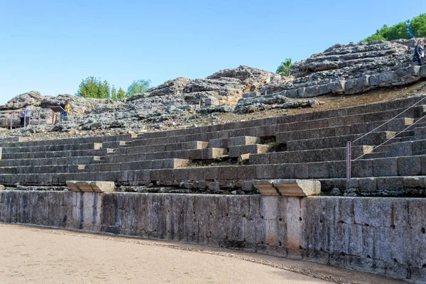 Ρωμαϊκό Αμφιθέατρο Της Emerita Augusta Σύγχρονη Ημέρα Μέριδα Ισπανία Εγκαινιάστηκε — Φωτογραφία Αρχείου
