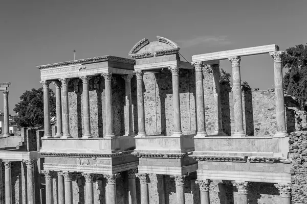 Het Romeinse Theater Van Merida Spanje Werd Gebouwd Eerste Eeuw — Stockfoto