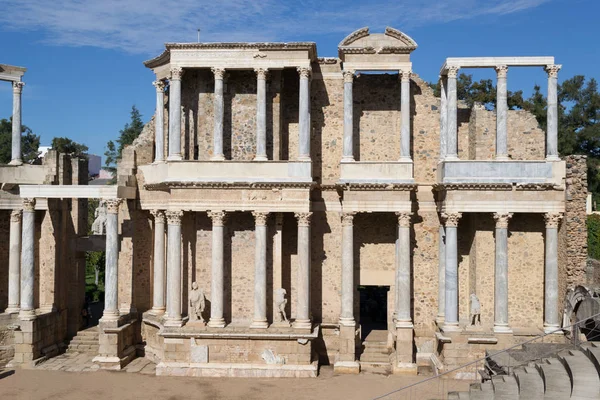 Das Römische Theater Von Merida Spanien Wurde Ersten Jahrhundert Erbaut — Stockfoto