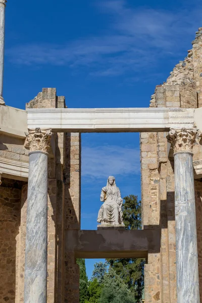 Das Römische Theater Von Merida Spanien Wurde Ersten Jahrhundert Erbaut — Stockfoto