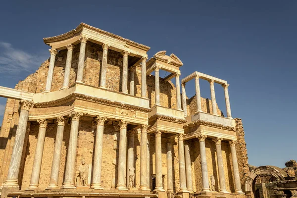 Rzymski Teatr Merida Hiszpania Został Zbudowany Pierwszym Wieku Nowej Ery — Zdjęcie stockowe