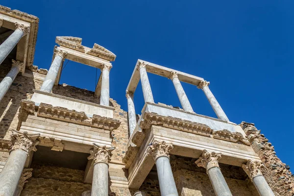 Roma Sındaki Merida Tiyatrosu Spanya Ilk Yüzyılda Inşa Edildi — Stok fotoğraf