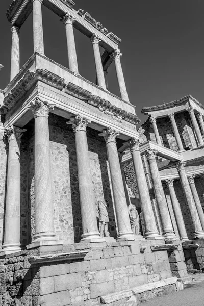 Roma Sındaki Merida Tiyatrosu Spanya Ilk Yüzyılda Inşa Edildi — Stok fotoğraf