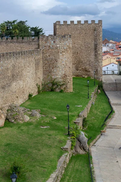 Muur Van Plasencia Spanje Werden Gebouwd Maanden 1197 — Stockfoto