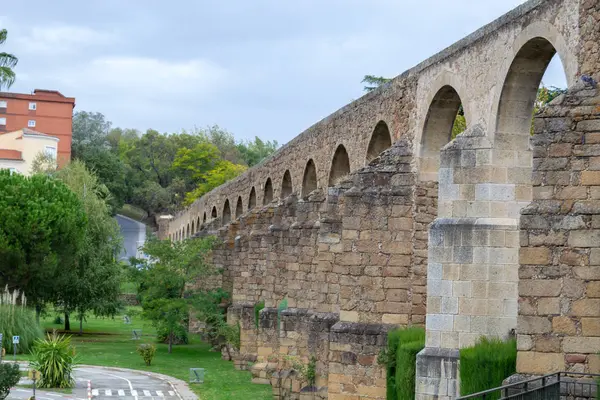 Het Aquaduct Van Plasencia Spanje Werd Gebouwd 12E Eeuw — Stockfoto