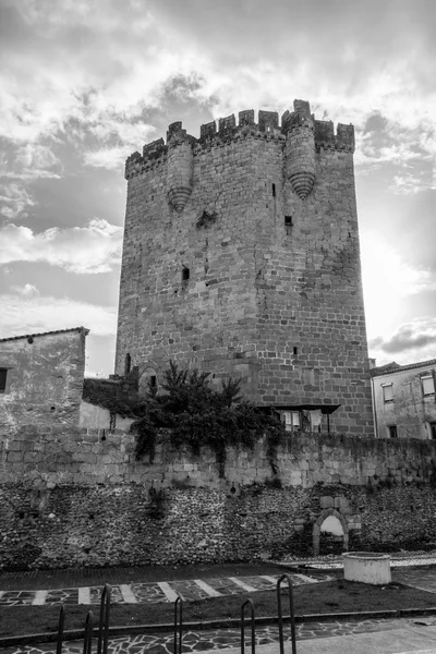 Замок Місті Coria Іспанія Побудований Столітті — стокове фото