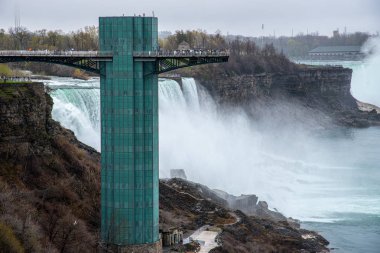 Niagara şelalesinin panoramik manzarası
