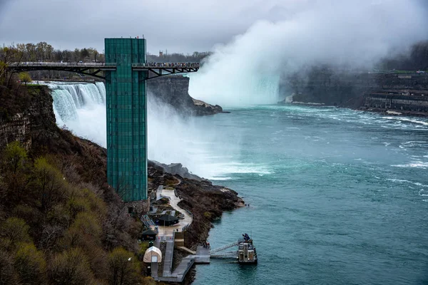 Panoramisch uitzicht op Niagara Falls — Stockfoto