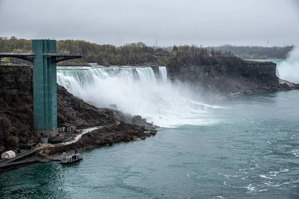 Panoramisch uitzicht op Niagara Falls — Stockfoto