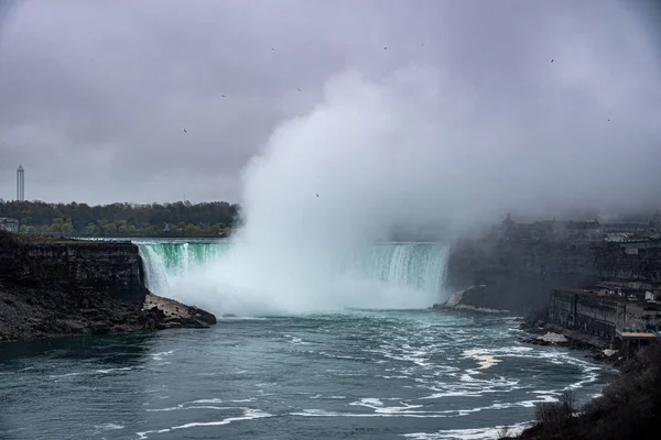 Panoramisch uitzicht op Niagara Falls — Stockfoto