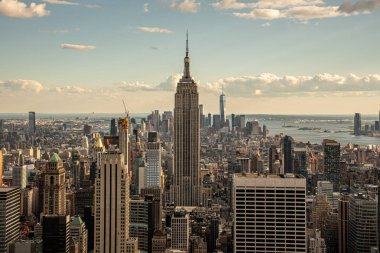 Manhattans midtown (Nyc, Abd) üstünden Güney arıyorsunuz)