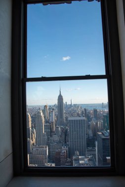 Manhattans midtown (Ny tepesinde bir pencereden Güney arıyorsunuz