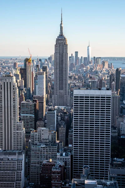 Blick nach Süden von der Spitze des manhattans midtown (nyc, usa) — Stockfoto