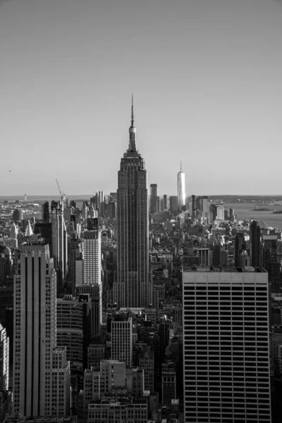 Looking South from the top of Manhattans midtown (NYC, USA) — Stock Photo, Image