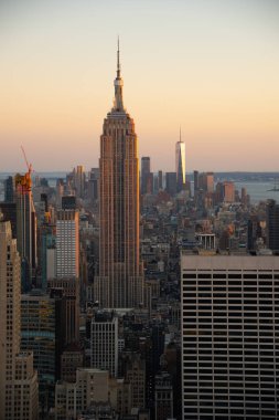 Manhattans midtown (Nyc, Abd) üstünden Güney arıyorsunuz)