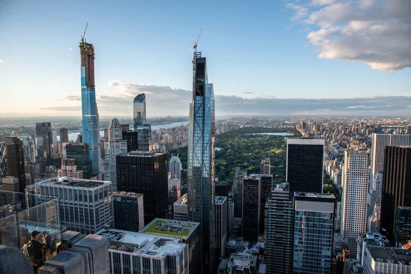 Blick nach Norden von der Spitze der Midtown Manhattan (nyc, usa) — Stockfoto