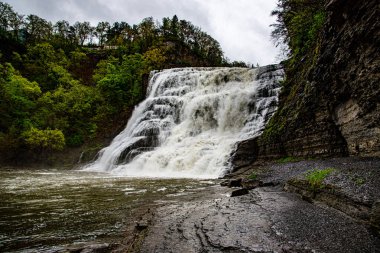 Waterfall in Ithaca (NY, USA) clipart