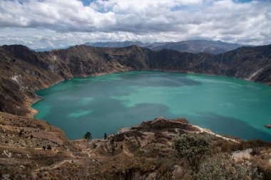 Ekvador 'daki Quilotoa Volkanı