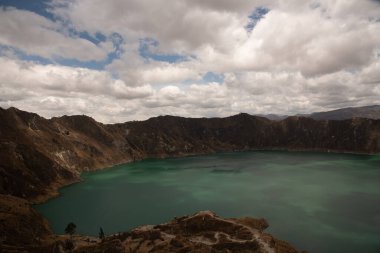 Ekvador 'daki Quilotoa Volkanı