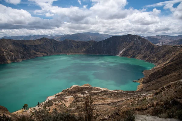 The Quilotoa Volcano in Ecuador — Stock Photo, Image