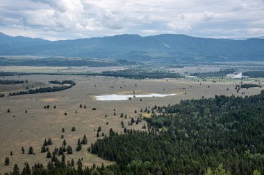 Grand Teton Ulusal Parkı 'ndaki çukurlar.
