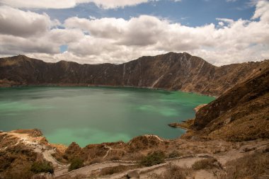 Ekvador 'daki Quilotoa Volkanı