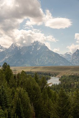 Grand Teton dağı bir bakış açısıyla