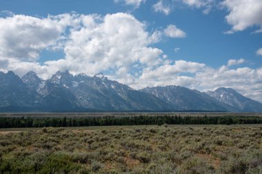 Grand Teton dağı bir bakış açısıyla