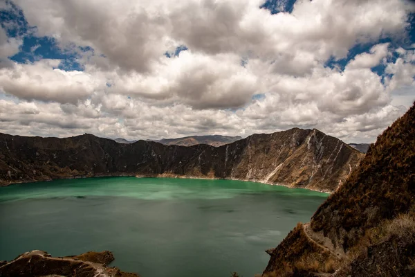 Il vulcano Quilotoa in Ecuador — Foto Stock