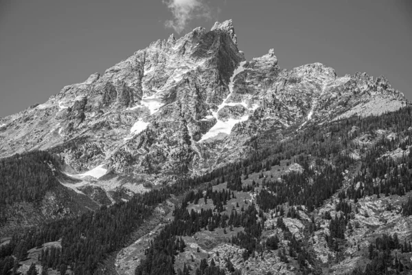 Cima del Grand Teton da Jenny lago — Foto Stock