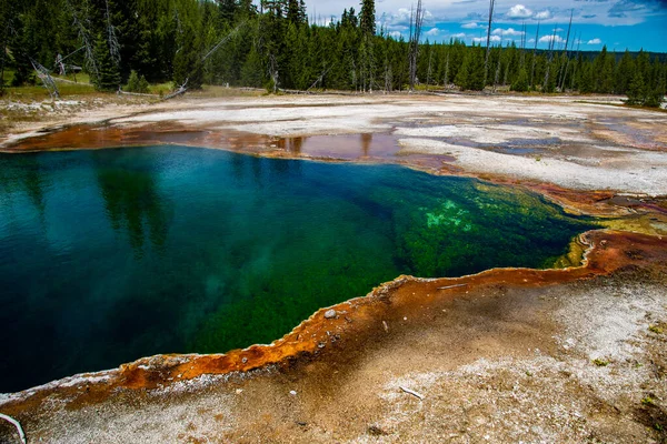 Élément géothermique au pouce ouest du parc national Yellowstone (U — Photo