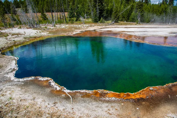 Élément géothermique au pouce ouest du parc national Yellowstone (U — Photo