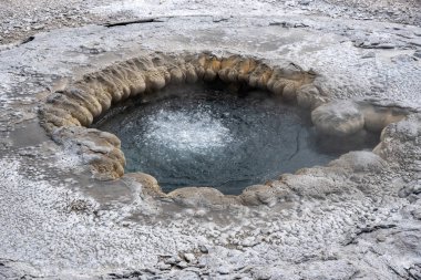 Yellowstone National 'ın eski sadık bölgesinde jeotermal özellikler 