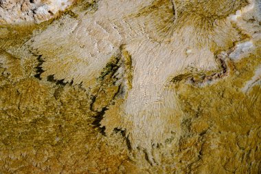 Kleopatra terasında bir kaplıca tarafından oluşturulan mineral havuzları