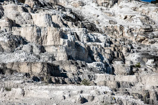 Minerva Terraces with its travertine deposits — Stock Photo, Image