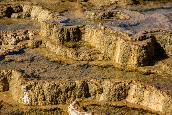 Terrazas Minerva con sus depósitos de travertino — Foto de Stock