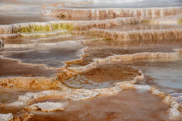 克利奥帕特拉梯田温泉产生的矿泉 — 图库照片