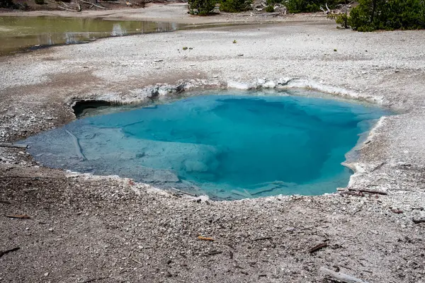Yellowstone Nationa 'daki Norris gayzer havzasında jeotermal özellik — Stok fotoğraf