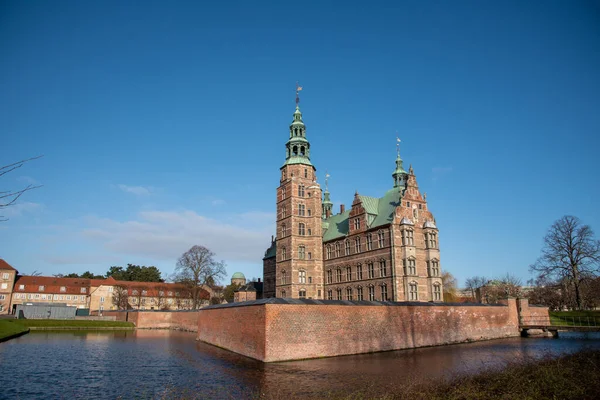 Vistas Del Castillo Rosenborg Corazón Copenhague — Foto de Stock
