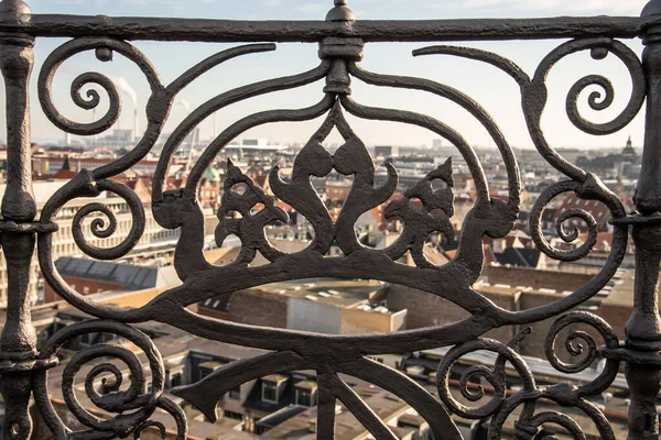 Vistas Copenhague Desde Alto Torre Redonda — Foto de Stock