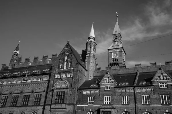 Fachada Del Ayuntamiento Copenhague — Foto de Stock