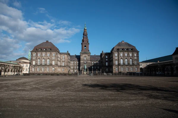 Palacio Christiansborg Único Edificio Mundo Que Contiene Las Tres Ramas — Foto de Stock