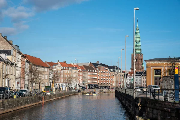 Kościół Mikołaja Obecnie Centrum Sztuki Współczesnej Kopenhadze — Zdjęcie stockowe